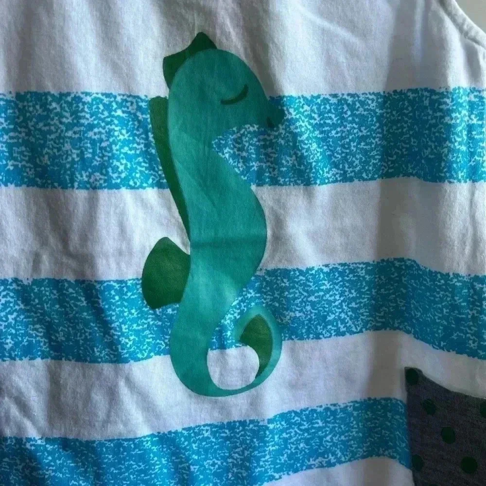 GIRLS SOPHIE AND SAM DRESS WITH SEAHORSE SIZE 2T NWT